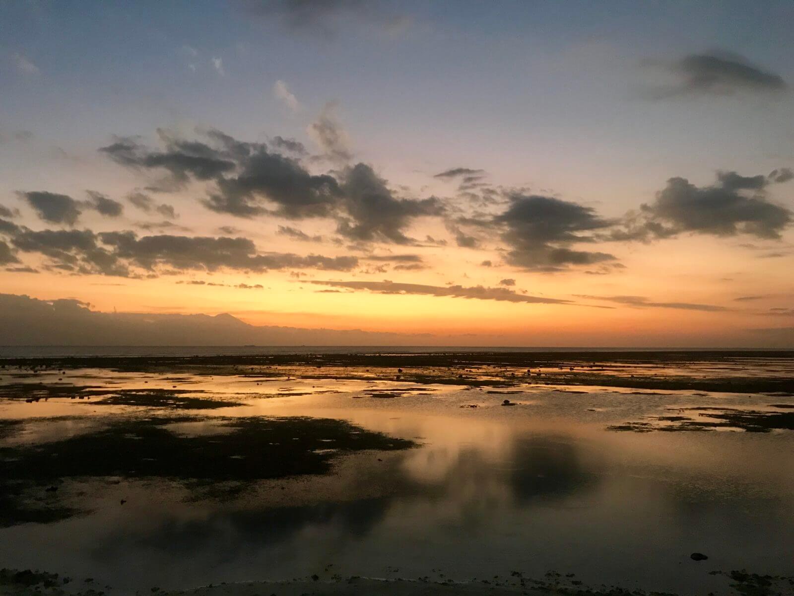 Dreamy sunset at Gili Trawangan